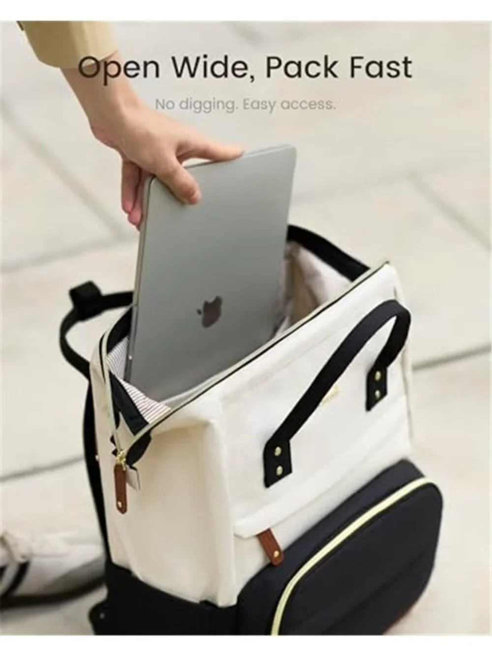 Women Laptop Backpack 15.6 Inch Purse Large Capacity Waterproof Travel Work Bag